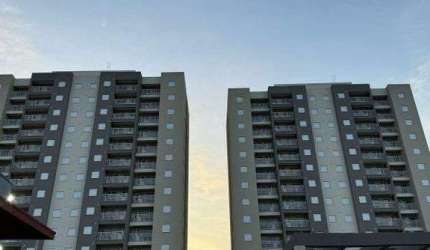 Apartamento à venda no Condomínio Maxy Franceschini em Hortolândia com 2 quartos, sendo 1 banheiro social e 1 vaga de garagem