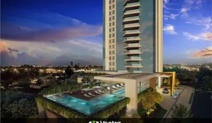 | Ed. Wave Lançamento | Apartamento à venda com 4 suítes e 4 vagas de garagem, Bela Suiça, Londrina