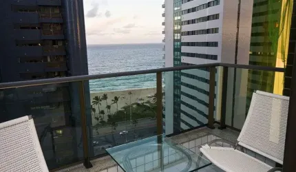 Apartamento no PINA | 126m² | 4 quartos | varanda com vista mar | 40m da praia | 2 vagas.