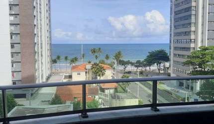 Apartamento em Boa Viagem | 3 quartos - reform. 2 suítes | 96m² | varanda vista mar | lazer completo