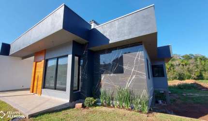 Casa NOVA plana com dois dormitórios, bairro Beira Rio em Dois Irmãos, RS.