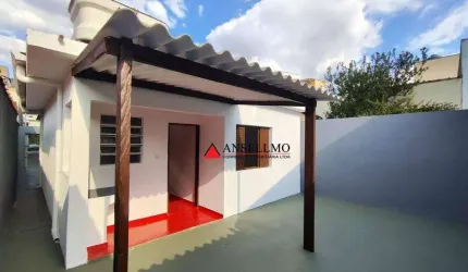 Casa com 1 dormitório para alugar, 50 m² por R$ 1.766/mês - Bangu - Santo André/SP