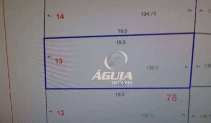 Terreno à venda, 136 m² por R$ 690.000,00 - Vila Curuçá - Santo André/SP
