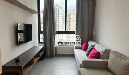 Apartamento com 1 dormitório para alugar em andar alto - Cambuí - Campinas/SP.