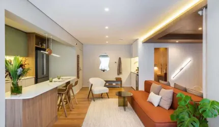 Higienopólis Apartamento a Venda 2 Dormitórios Com 51m2 1 Vaga Novo Pronto Para Morar!