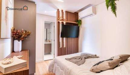Studio à venda, 23 m² completamente mobiliado e com 01 vaga de garagem por R$ 595.000 - Batel - Curitiba/PR