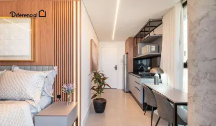 Studio com 1 dormitório para alugar, 29 m² por R$ 3.857,50/mês - Batel - Curitiba/PR