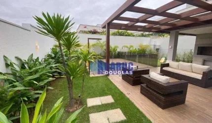 Vende-se Sobrado com terreno maior de 502m2 e área construída de 316,24m2 na parte alta do condomínio com 03 suítes..