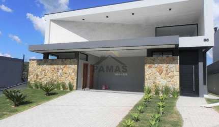 Arquitetura moderna, nova, 100% terrea com 3 suites - Condominio Santa Isabel - Loveira/SP