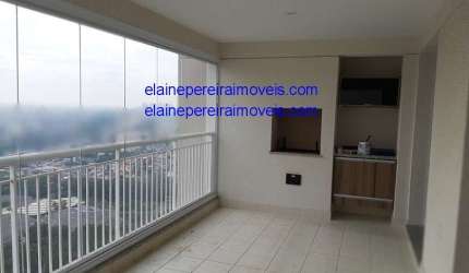 Belissímo apto no Cond.mairare - Apto de 136mts com 3 dorms sendo 1 suíte rico em armários embutido, sala c/ varanda gourmet, 3 vagas -lazer R$ 6.000,