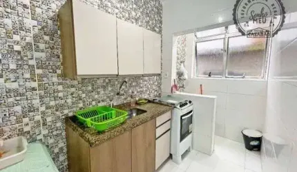 Apartamento com 1 quarto à venda na Avenida Doutor Vicente de Carvalho, 17, Cidade Ocian, Praia Grande, 63 m2 por R$ 250.000