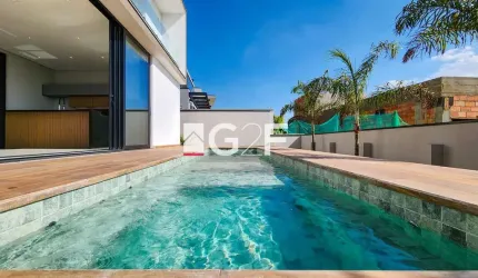 Casa em condomínio fechado com 4 quartos à venda na Rua das Palmas, 1, Alphaville Dom Pedro, Campinas, 358 m2 por R$ 4.300.000