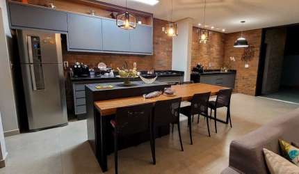 Casa em condomínio fechado com 3 quartos à venda na Avenida Luiz Greco, 500, Vila Monte Alegre, Paulínia, 180 m2 por R$ 1.190.000