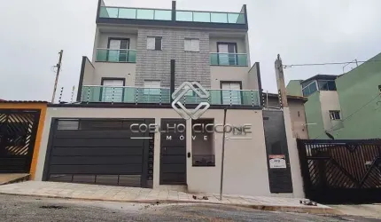 Cobertura com 2 quartos à venda no Jardim Santo Alberto, Santo André  por R$ 450.000