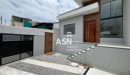 Casa Linear com 2 dormitórios à venda, 71 m² por R$ 420.000 - Jardim Campomar - Rio das Ostras/RJ