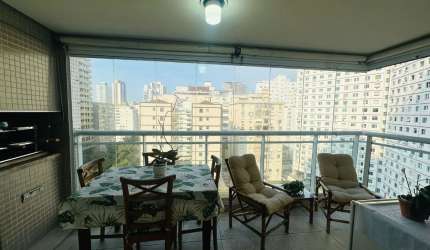 Excelente apartamento com Suite, Varanda Gourmet e Vista Mar