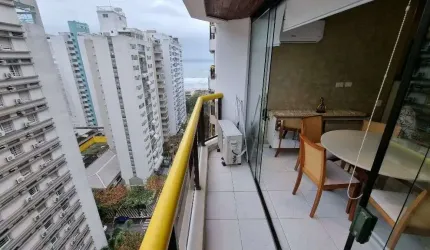 Flat com 2 dormitórios à venda, 76 m² - Pitangueiras - Guarujá/SP