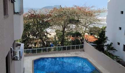 TOMBO – FRENTE AO MAR, EXCELENTE APARTAMETO COM LINDA VISTA, MARAVILHOSA ÁREA DE LAZER, GARAGEM NO PRÉDIO.