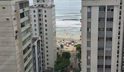 APARTAMENTO NOVO COM VARANDA GOURMET, VISTA PARA O MAR, 1 QUADRA DA PRAIA, NA PRAIA DE PITANGUEIRAS NO GUARUJÁ