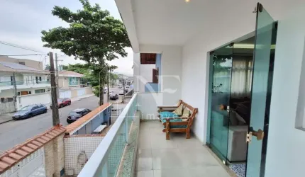 Casa Sobreposta para Venda em Santos, Estuário, 3 dormitórios, 3 suítes, 5 banheiros, 1 vaga