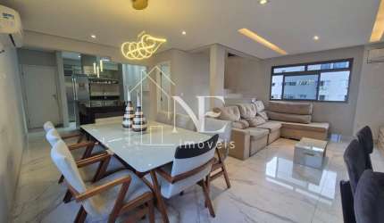 Cobertura Duplex para Venda em Santos, Aparecida, 4 dormitórios, 2 suítes, 6 banheiros, 2 vagas
