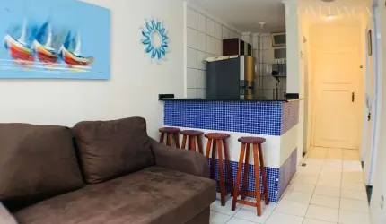 Apartamento para Venda em Guarujá, Pitangueiras, 1 dormitório, 1 banheiro