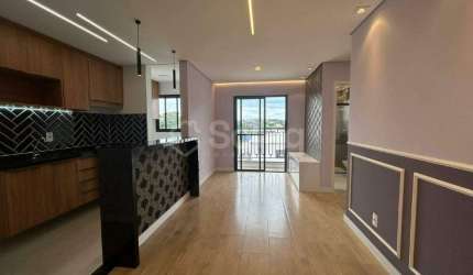 Apartamento decorado para alugar em Vinhedo com 2 quartos sendo 1 suíte no Condomínio Vicenza .