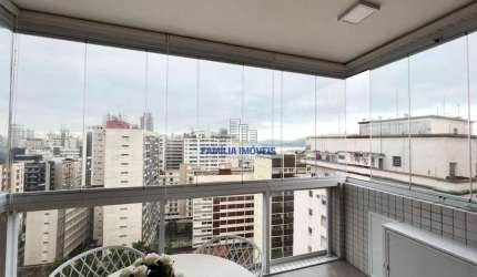 Apartamento com 1 quarto à venda na Rua da Paz, --, Boqueirão, Santos por R$ 795.000