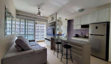 Apartamento com 1 quarto para alugar na Rua Emílio Ribas, --, Vila Mathias, Santos por R$ 3.400