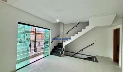 Casa em condomínio fechado com 2 quartos à venda na Rua Carlos Gomes, --, Campo Grande, Santos por R$ 850.000