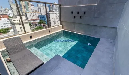 Cobertura com 3 quartos à venda na Avenida Washington Luís, --, Boqueirão, Santos por R$ 2.700.000