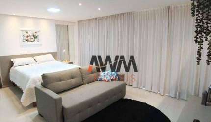 Apartamento mobiliado com 1 quarto à venda, 42 m² por R$ 475.000 - Setor Oeste - Goiânia/GO