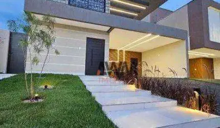 Casa no Jardins Barcelona á venda com 4 quartos, 213 m² por R$ 1.650.000 - Jardins Barcelona - Senador Canedo/Goiás