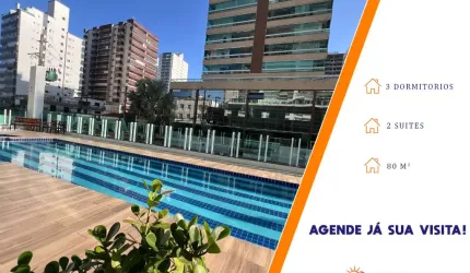 Apartamento de Luxo na Vila Caiçara com Vista para o Mar