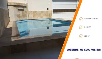 Casa Isolada com 3 Dormitórios, Sendo 2 Suítes, Piscina e Churrasqueira Gourmet