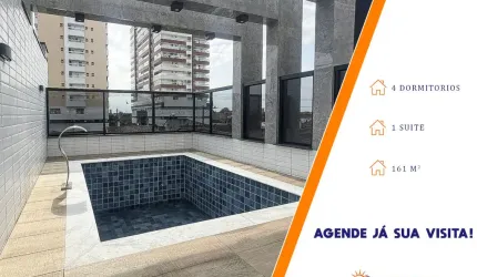 Triplex com 4 Dormitórios no Bairro Guilhermina - Praia Grande