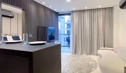 More próximo (5 min) do JK Iguatemi | Apartamento mobiliado à venda no VN Millennium Faria Lima, Rua Chilon, 184 - Itaim Bibi