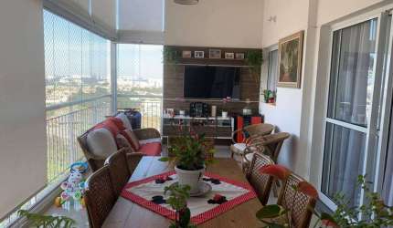 Lindo apto de 130 metros , 3 dormit , 1 suíte , por R$ 1.180.000 , varanda gourmet , no condomínio Clube resort sitio anhanguera