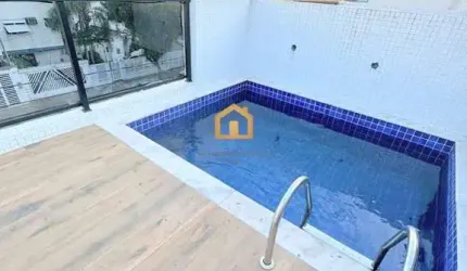 Casa Duplex 3 dormitórios piscina e churrasqueira à venda, 155 m² por R$ 1.250.000,00 - Embaré - Santos/SP