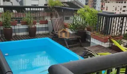 Cobertura Triplex, 3 Quartos, um deles com Closet.