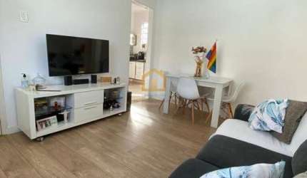 Apartamento com 2 dormitórios à venda, 58 m² por R$ 430.000 - Boqueirão - Santos/SP