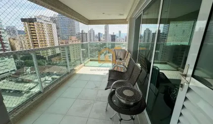 Apartamento no Edifício Pérola do Índico Vista Livre | Andar Alto | 3 Suítes | 5 Banheiros – Santos/SP
