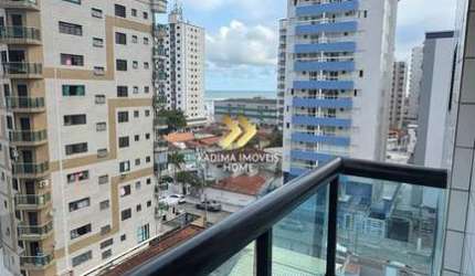 Apartamento com 1 quarto à venda na Rua Emílio de Menezes, 213, Cidade Ocian, Praia Grande, 46 m2 por R$ 295.000
