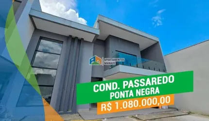 Casa em condomínio fechado com 3 quartos à venda na Avenida do Turismo, Ponta Negra, Manaus, 250 m2 por R$ 1.080.000