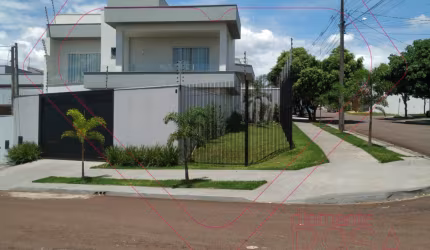 Sobrado de esquina localizado no Jardim Tóquio, Maringá