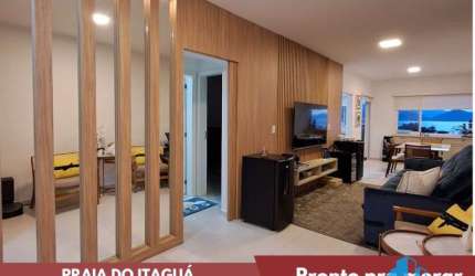 Linda cobertura com vista permanente para o mar no bairro Itaguá Ubatuba SP