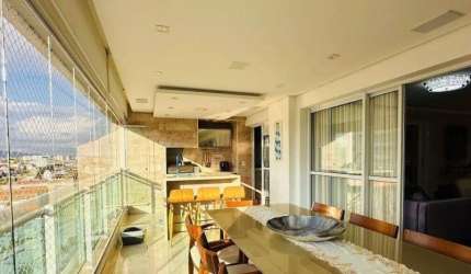 Apartamento Helbor Classic Bosque Maia, 3 dormitórios, mobiliado, 168m²