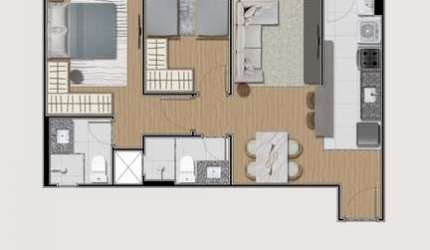 Apartamento com entrada facilitada no Edifício Pompeu