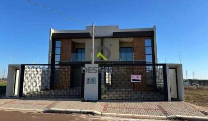 Sobrado novo com 1 suite e 2 quatos- Jardim Cassol- Bairro Tropical