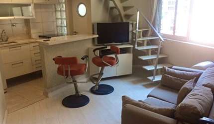 Aluga-se Apartamento duplex com 01 dorm. na Vila Nova Conceição com vaga e lazer